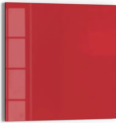 Produktbild von DEQORI Magnettafel Glas 50x50 cm 'Rot' beschreibbar Whiteboard Pinnwand Küche