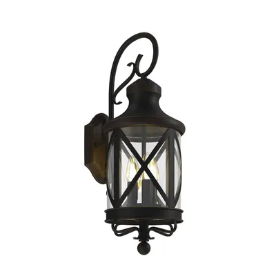 Produktbild von Lucande Außenwandleuchte Marcellino, rost, Metall, Glas