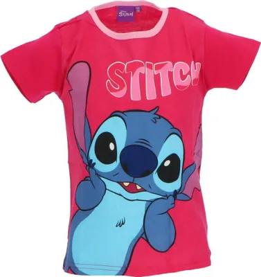 Obrázek produktu pro Dětské tričko Lilo & Stitch z bavlny s potiskem velikost 5 let Růžová