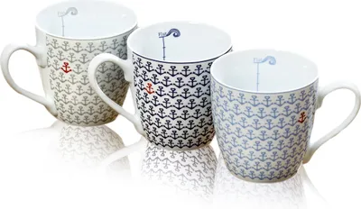Produktbild von Jumbobecher Piet, 3 sort. 3er Set