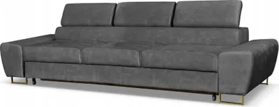 Produktbild von Family Meble Sofa Bosso 3-sitzer Schlafsofa Veloursofa Freistehendes Loungesofa Bequemes Sofa zum Entspannen Für Wohnzimmer Wartezimmer (Forta 10)