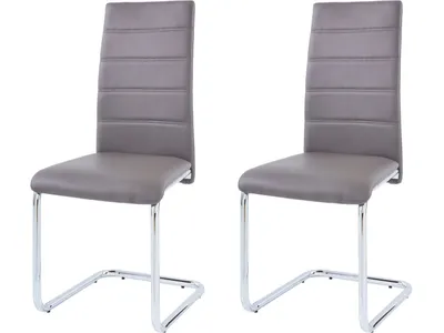 Produktbild von Stuhl 2 PK Cappucino Chrom