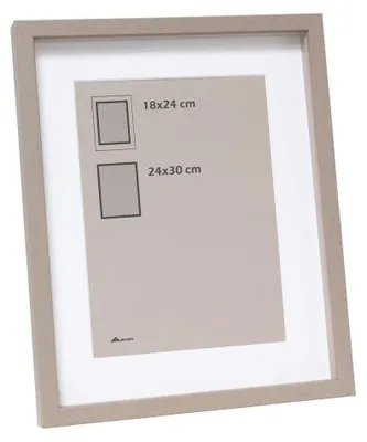 Bilderrahmen Holz Taupe 50x70 cm, Tiefe 3 cm