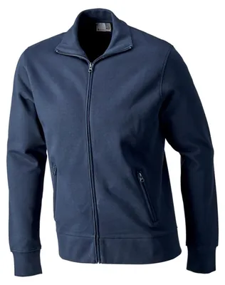 Imagen del producto de Chaqueta con cuello alto y cremallera, color azul marino, talla M