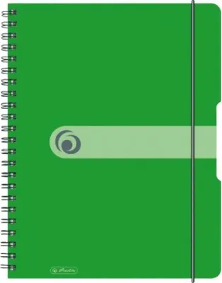 Produktbild von Herlitz Spiralblock "to go" PP-Cover A4 80 Bl. opak apfel