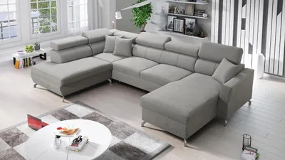 Produktbild von Ecksofa mit Schlaffunktion VENICE U-form Bettkasten Links