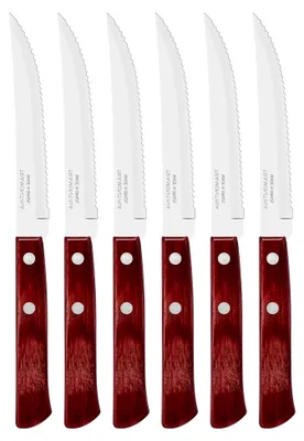 Produktbild von Steakmesser 21 cm im 6er Set aus rostfreiem Edelstahl