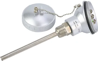 Zdjęcie produktu dla RTD, czujnik temperatury, sonda czujnika temperatury PT100, gwintowana głowica termopary, sonda czujnika temperatury 1/2"