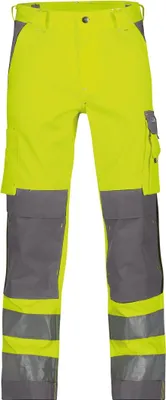 Produktbild von DASSY Warnschutzhose BUFFALO 245 gr. Gr. 42 STANDARD  gelb/grau