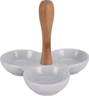 Immagine prodotto di Ottimo spuntino in casa in legno porcellanato bianco marrone 17x20x20 cm moderno
