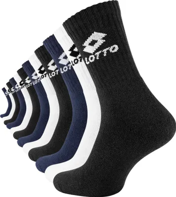 Produktbild von LOTTO Sportsocken 12 Paar LOTTO Socken Tennissocken 39-42 schwarz, weiss, blau