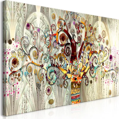 Produktbild von Vlies Leinwandbild - Tree of Life (1 Part) Narrow 70x35 cm Abstrakt l-A-0033-b-a