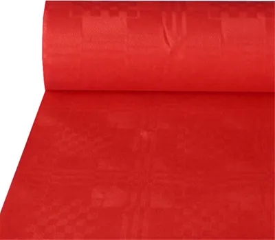 Produktbild von PAPSTAR Damast-Tischtuch (B)1,0 x (L)50 m rot