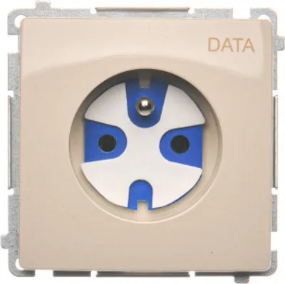 Produktbild von DATA-Buchse mit Erdung und Schlüssel, beige Basic BMGD1.01/12 Kontakt-Simon