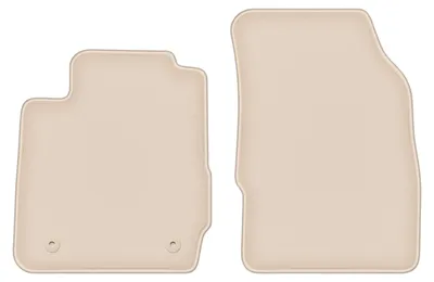 Produktbild von DURBAN Beige Velours-Fußmatten vorne für Ford Fiesta MK7 Schrägheck (2011-2017)