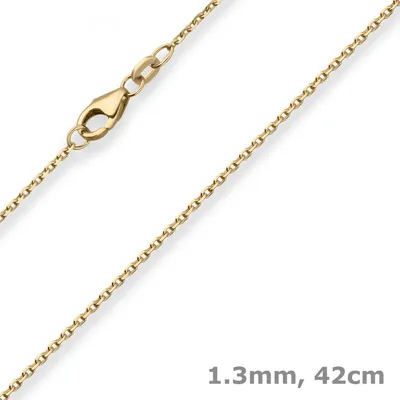 1-3mm-Ankerkette-diamantiert-aus-750-Gelbgold-42cm