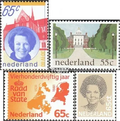 Produktbild von Briefmarken Niederlande 1981 Mi 1175A,1185,1188,1197 (kompl.Ausg.) postfrisch Sondermarken