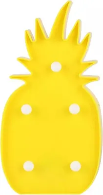 Produktbild von LED Leuchtschild, 3D Aufsteller Ananas gelb, ca. 25 x 13,5 x 2,8 cm