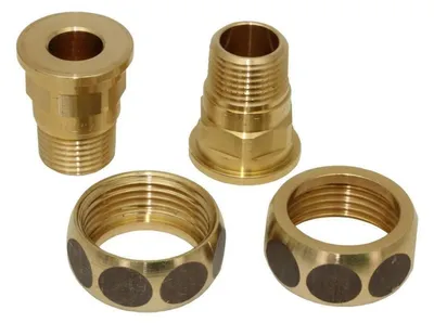 Produktbild von Pumpenverschraubungs-Set aus Messing DN 15 AG 1/2 Zoll x DN 25 IG 1 Zoll