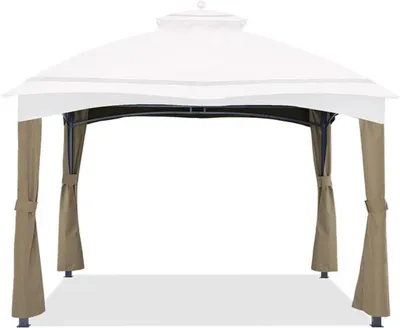 Obrázek produktu pro Azomor Náhradní rohové závěsy pro zahradní altán 10x12 ve stylové khaki barvě