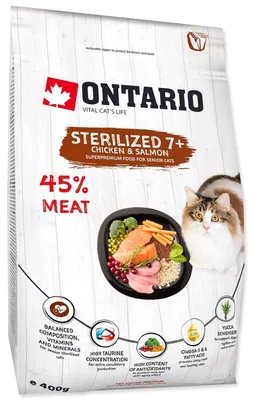 Productafbeelding van Krmivo Ontario Kat Sterilised 7+ Senior, 0,4 kg