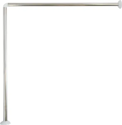 Produktbild von MSV Duschvorhangstange Eck Stange Eckeinstieg Aluminium 80X 80 cm