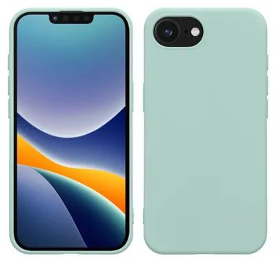 Produktbild von kwmobile Hülle kompatibel mit Apple iPhone 17e / iPhone 16e Hülle - gummierte TPU Silikon Handyhülle - Schutzhülle für kabelloses Laden - Case in Cool