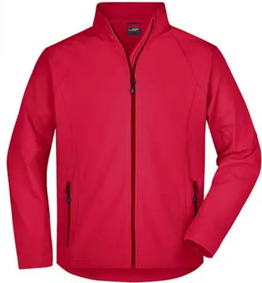 Produktbild von James+Nicholson JN1020 | Herren Softshell Jacket - Farbe: Red - Größe: L