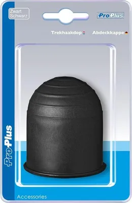 Image de Housse de boule d'attelage noire sous blister