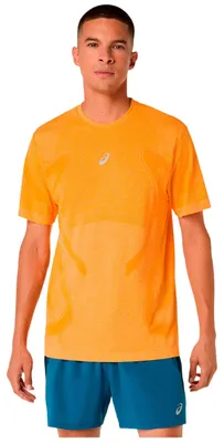 Produktbild von Asics ROAD SEAMLESS SS TOP CHERRY TOMATO/SAFETY YELLOW XL