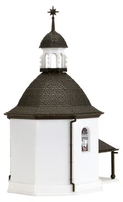Produktbild von Vollmer 47612 - N Stille-Nacht-Gedächtniskapelle mit Beleuchtung und Kunstschnee, Funktionsbausatz - Neu