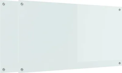 Obrázek produktu pro Kuchyňský obklad 2 pcs Bílá 110 x 60 cm tvrzené sklo