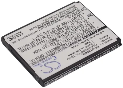 Produktbild von TECHTEK Akku Kompatibel mit [TCL] A906, für [Alcatel] One Touch 906, OT-906 Ersetzt BY74, für CAB31K0000C1, für TB-5J