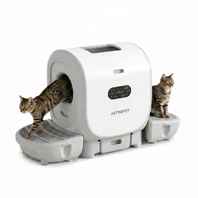 Produktbild von AstroPet 101L Selbstreinigendes Katzenklo,XXL Katzenklo Selbstreinigend,App-Steuerung, UVC-Luftreinigung und Duftkartusche,doppeltem Eingang