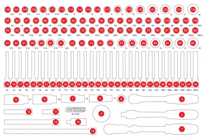 Zdjęcie produktu dla KS Tools Pusta wkładka piankowa do 811.0124