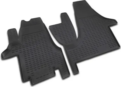 Produktbild von AD Tuning Gummi Fußmatten Set für VW T5 Transporter, Bj. 2004-