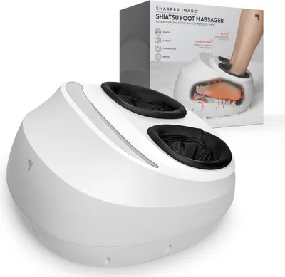 Produktbild von Sharper Image Shiatsu Fußmassagegerät mit Luftkompression, Massagerollen & Wärmefunktion 1238009931