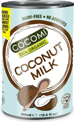 Zdjęcie produktu dla COCONUT MILK - NAPÓJ KOKOSOWY BEZ GUMY GUAR (17 % TŁUSZCZU)400 ml - COCOMI