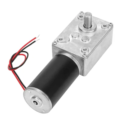 Zdjęcie produktu dla Elektryczna skrzynia biegów z redukcją prędkości Odwracalny silnik z przekładnią ślimakową Wał 8 mm 24 V (10 obr./min)