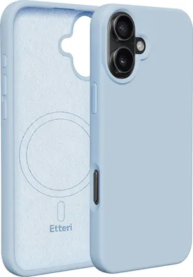 Image de Etteri Silicone Mag Case Housse pour iPhone 17 - Bleu clair