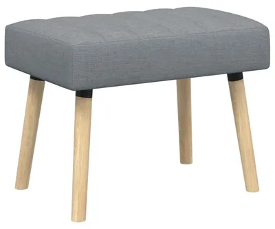 Zdjęcie produktu dla Ławka z kanalikowym pikowaniem jasnoszary 60 x 40 x 45 cm