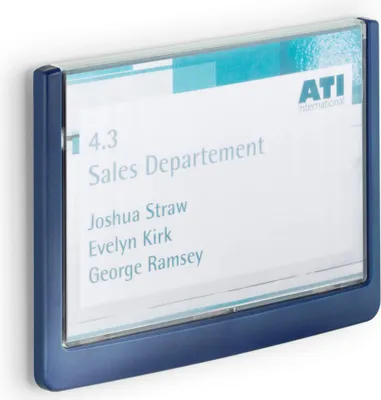 Immagine prodotto di DURABLE Targa fuori porta CLICK SIGN 149x105,5 mm, Blu scuro, 486107