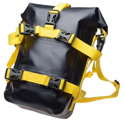 Produktbild von Motorrad-Tasche Crashbar Rolltop mit Schultergurt Gelb