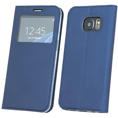Produktbild von Samsung Galaxy S8 Plus Tasche Flip Case S-View mit Fenster Blau