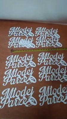 Zdjęcie produktu dla napis 10szt MŁODEJ PARZE