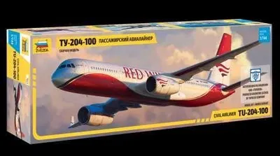 Zdjęcie produktu dla Zvezda 1:144 Tupolev TU-204 100