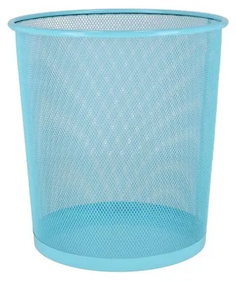 Produktbild von Gerimport Mulleimer - blau - 9L - Metall