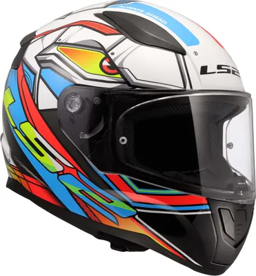 Image de Casque intégral LS2 FF353 RAPID II Xdron brillant blanc néon orange taille L