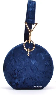 Imagen del producto de Bolso de noche de terciopelo, color azul