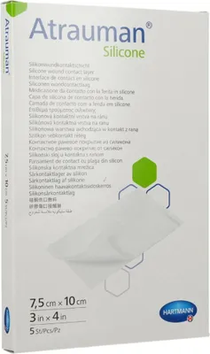 Produktbild von ATRAUMAN Silicone steril 7,5x10 cm Kompressen 5St PZN 11666096